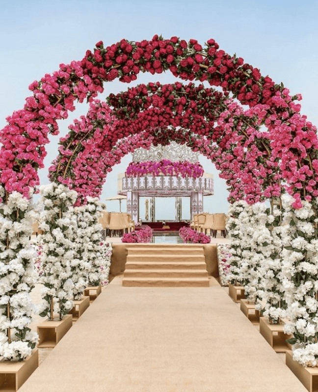 Walk into elegance with beautifully crafted pathway decor