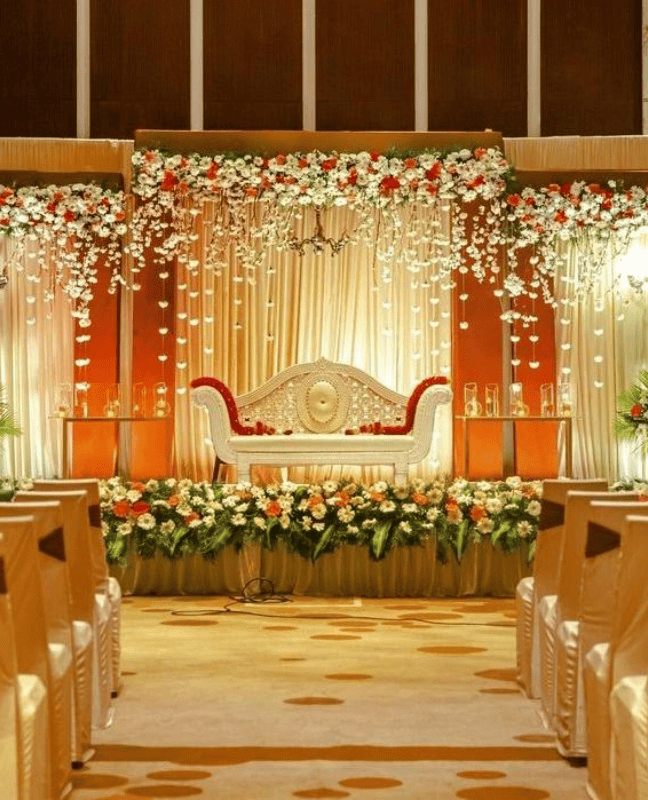 Reception flower decorations in chennai
